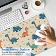 thumbnail image 4 of Long Mouse Pads for Desk,Beige Cartoon Dinosaurs Plants Pattern Desk Mats on Top Of Desks, Desk Mouse Pad Extra Large with 3mm Non-Slip Base and Stitched Edge for Gaming,Office,Work,Home 31.5"x11.8", 4 of 6