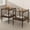 Brown/Brown, variant on MOONMISS 2 Pack Rectangle End Table, Tempered Glass Top Side Table with MDF Frame, Modern Transparent Glass Accent Table for Living Room, Bedroom, Home Decor, Black