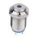thumbnail image 2 of Orificio de montaje 19mm 12V Indicador impermeable luz de color azul LED Lámpara de señal Resaltado ~ Pie de soldadura plana Yotijar  Luz piloto de metal de 12 V, 2 of 6