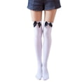 thumbnail image 5 of Hantrom Thigh High Stockings,Socks For Women,Velvet Lady Spring And Autumn White Stockings Bow Sexy Knee Socks Sexy Stocking,Knee High Stockings,Slouch Socks,Boot Socks,D, 5 of 6