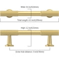 thumbnail image 2 of Asidrama 10 Pack 3 Inch(76mm) Brushed Gold Cabinet pulls Kitchen Handles, Pulls Hardware for Cupboard Drawer, 2 of 3