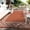 Terracotta Orange/White, variant on Waterproof Reversible Outdoor Rug – Durable Plastic Straw Patio Carpet, UV & Fade Resistant, Lightweight, Easy Clean – Geometric Diamond Design for Camping, Picnic, Balcony, Deck & RV