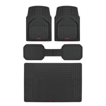 Motor Trend FlexTough Defender Car Floor Mats & TrunkShield Cargo Liner Set - Next Generation Deep Dish Heavy Duty Contour Liners for Car SUV Truck & Van-All Weather Protection