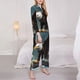 thumbnail image 3 of Balery Forest River Bald Eagle Conjunto de Pijama con Estampado para Mujer, Conjunto de Dos Piezas con Manga Larga, Ropa de Dormir Suave con Bolsillos, Pijamas Cómodos-X-Large, 3 of 7