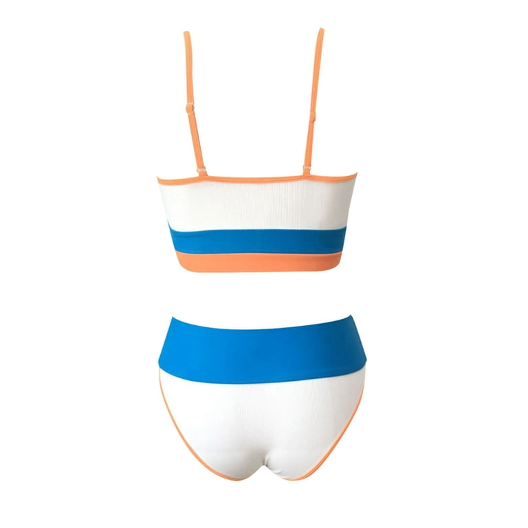 hoksml Flattering Swimsuits for Women,Women Bandeau Bandage Bikini Set  Push-Up Brazilian Swimwear Beachwear Swimsuit