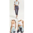thumbnail image 4 of Women Tie Up Yoga Athletic Workout Wrap Skirt Solid Color Running Cover Up Short Skirts Lightweight Hip Scarf Shawl, 4 of 8