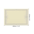 thumbnail image 2 of Uxcell 150Gsm 11.6x8.3 Blank Diploma Award Certificate Paper, Yellow Paper Blue Border, 10Pcs, 2 of 5