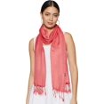 thumbnail image 2 of Stylore 2PCS Women Scarf Shawl Any Season Wrap Viscose Black Coral Large, 2 of 4