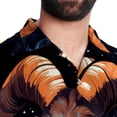 thumbnail image 5 of Aries Constellation Men's Short Sleeve Casual Printed Button Down Beach Shirts, 5 of 6