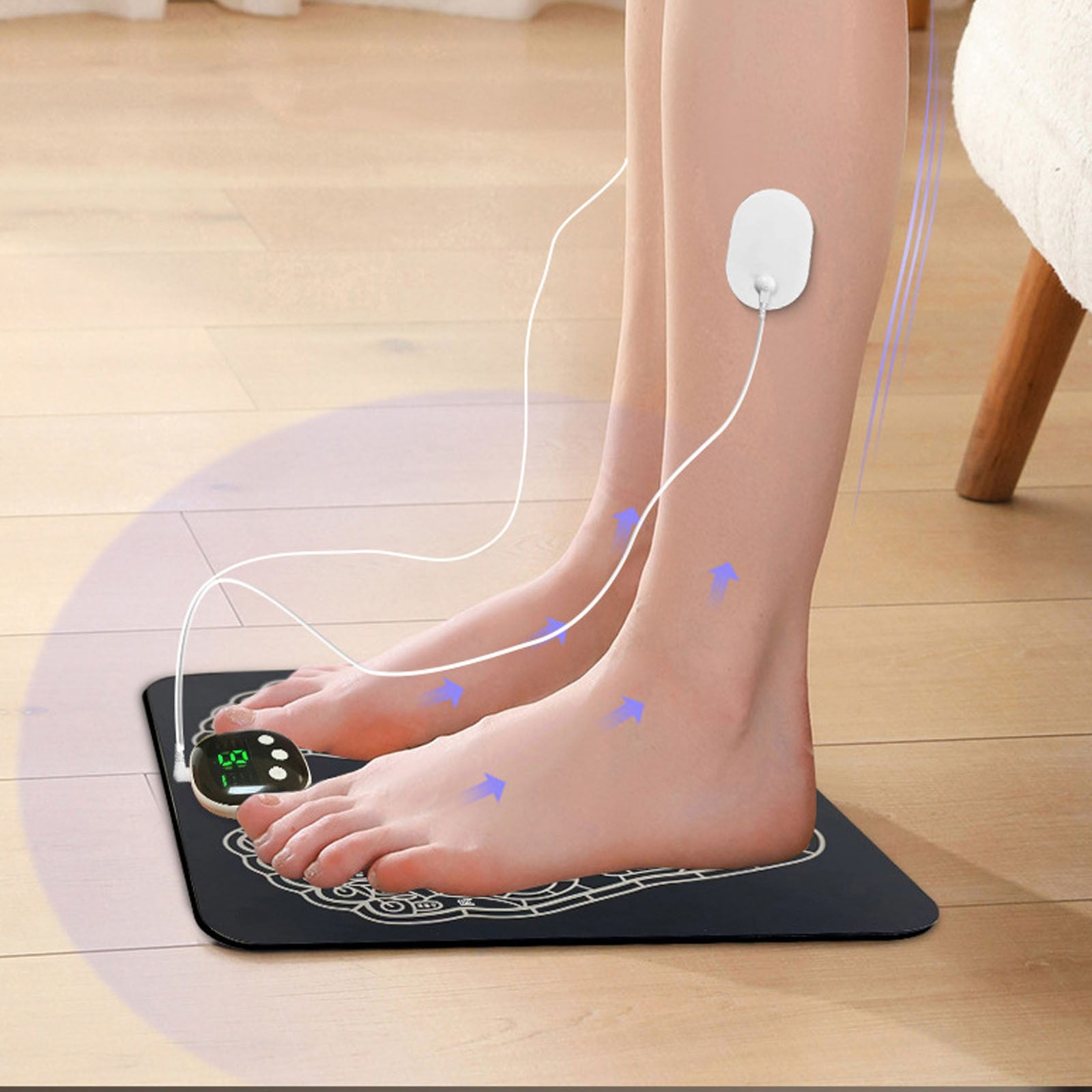 ZMKIAG Portable Foot Massager for Neuropathy Relief - Muscle Stimulator Machine for Soothing Comfort, Circulation and Revitalization for Tired Feet and Ankles