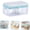 Blue, variant on SaKaguro Foam Soap Box, with Serrated Roller, Gray 1Pcs, Size：4.8''L*2.8''W*2.6''H, Pp Plastic