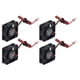 thumbnail image 4 of 4 Uds. Ventilador De Refrigerador De 2 Pines Mini DC Con Bajo Ruido, 24DBA Que Funciona Para La Extrusora De Impresora 3D Hot End V6 V5 CPU, 4 of 7