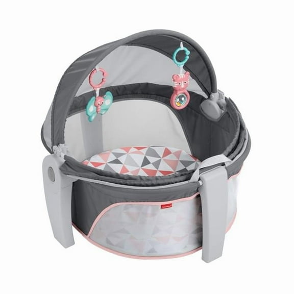 StationX On-The-Go Baby Dome 2-in-1 Play Space & Napping Spot with 2 Toys