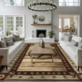 thumbnail image 4 of Texas Star Washable Area Rug 5 x 7 ft Farmhouse Country Star, Soft Non Slip Rugs Stain Repellent Indoor Felt Carpet for Living Dining Room Bedroom Home Office, 4 of 9