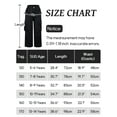 thumbnail image 6 of Happy Cherry Girls Baggy Cargo Pant Parachute Trousers Kids Wide Leg Jeans Elasticated Sweatpants 13-14 Years Black, 6 of 6