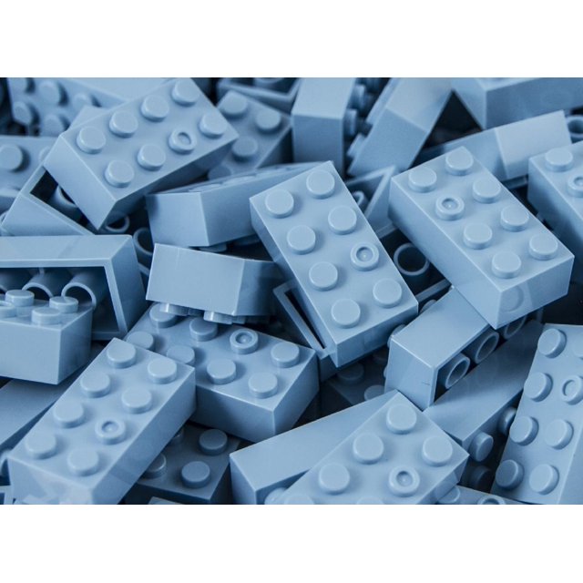 IMEX 2x4 Stud Baby Blue Interlocking Building Bricks 100 Pack