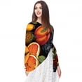 thumbnail image 5 of Thanksgiving Fruits Breathable Chiffon Yarn Hair Scarf | Translucent Silk Scarf 180x73 in, 5 of 6