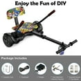 thumbnail image 2 of CBD Hoverboard with Seat Attachment Combo, 6.5" Two-Wheel Hoverboards with Bluetooth Speaker and Colorful Lights, Self Balancing Scooter for Kids Gift (Include Go-Kart), 2 of 7