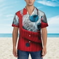 thumbnail image 2 of Haiem Stylish Polar Bear Sunglasses Printed Hawaiian Shirt for Men - Men’s Casual Beach Summer Shirts - Stretch Fabric with Modern Fit-XX-Large, 2 of 7