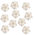 thumbnail image 1 of yuksok 10Pcs Rhinestone Flatback Pearl Embellishment Wedding Decor DIY Craft c, 1 of 9