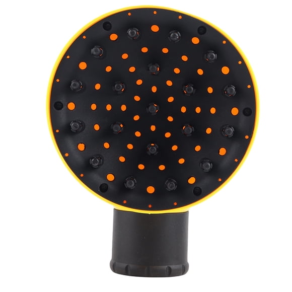 Difusor de pelo universal para secador de pelo profesional, difusor para cabello rizado y ondulado, amarillo