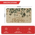 thumbnail image 3 of Xmas Tree Ornament Merry Christmas Doormat, Winter Low-Profile Switch Rug Home Decor Door Mat Floor Mat for Outdoor Indoor 17x29 Inch, 3 of 6