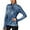 Denim, variant on icyzone Quarter Zip Running Tops Long Sleeve Shirts for women