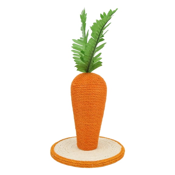 Cuerda de Gato Scratchersisal, Poste de Rasguído de Gato Naranja Con Cuerda Sisal y base Cuadrada para el HOGAR