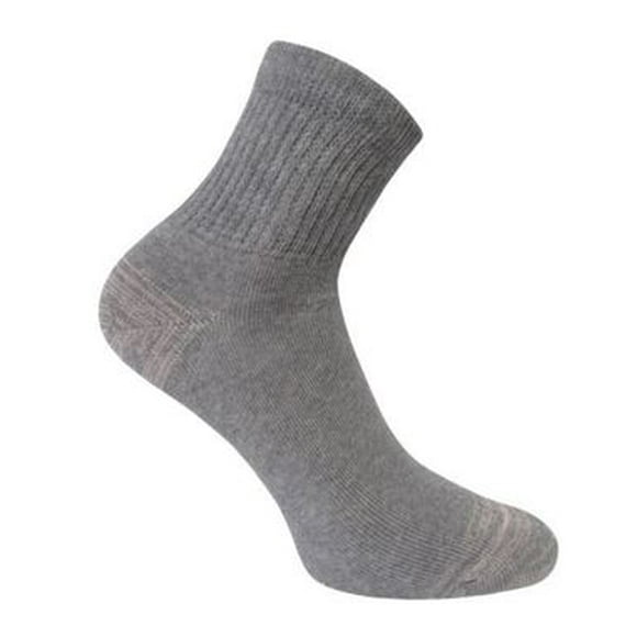 Active Pro Diabetic Socks Size 9 - 11 Ankle Set of 3 Pair Pack -Gray