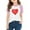Pink-19, variant on Sentuca Girls Shirts, Valentines Day Short Sleeve Shirts, Soft Stylish Casual T Shirts Size 13 Years