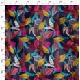 thumbnail image 3 of Soimoi Cotton Satin Spandex Blue Fabric By the Yard - 54 Inch Wide - Leaves Pattern Fabric - Botanical and Elegant Designs for Various Uses Printed Fabric, 3 of 6