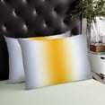 thumbnail image 4 of Orange Grey White Throw Pillow Covers, Farmhouse Ombre Color Modern Simple Soft Breathable Pillow Cases with Invisible Zipper for Sleeping, Standard Pillowcases for Couch Bed Sofa Chair 20x26 Inches, 4 of 6