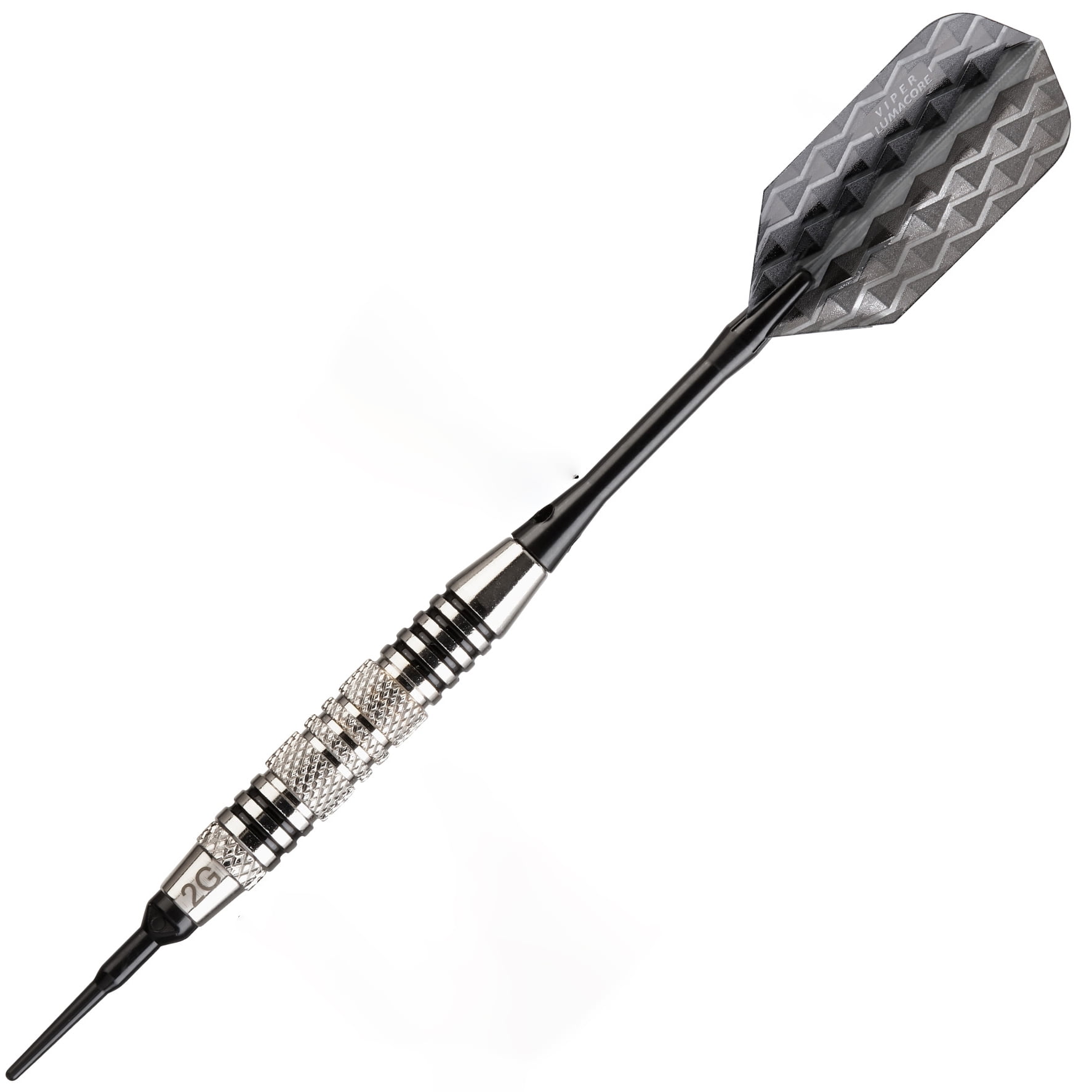 Viper Bobcat Adjustable Soft Tip Black Ring Darts w/ Storage/Travel Box, 16-18g