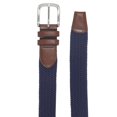 thumbnail image 4 of Amazon Essentials - Cintur&oacute;n trenzado el&aacute;stico para hombre, color azul marino, 36 Amazon Essentials NA, 4 of 5