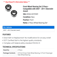 thumbnail image 2 of Front Wheel Bearing Set 2 Piece - Compatible with 2007 - 2011 Chevy Aveo5 2008 2009 2010, 2 of 2