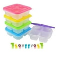 thumbnail image 1 of Hyknon Bento Box 5PC/7PC Food Grade Compartment Lunch Box Plastic Fresh-keeping Lunch Box With Lid Microwave Heating Lunch Box Bento Lunch Box with Compartment, 1 of 3