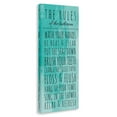 thumbnail image 3 of Stupell IndustriesBathroom "The Rules" Turquoise Canvas Wall Art by Anna Quach, 3 of 5