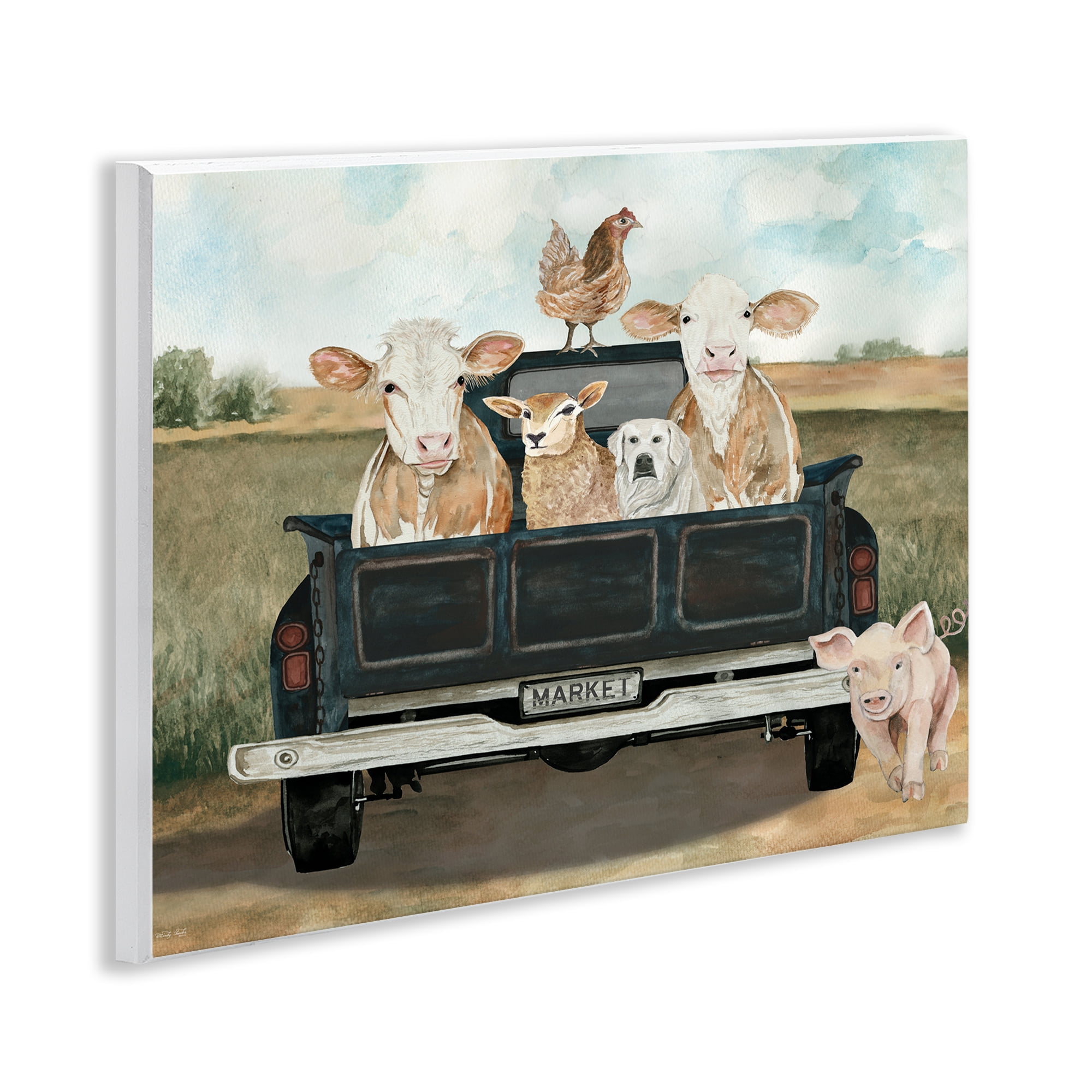 Stupell Industries Ready For A Farm Ride Wall Plaque Art, design by Cindy Jacobs