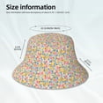 thumbnail image 5 of Kdxio Reflective Bucket Hat - Watercolor Wildflowers Print Bucket Hat for Men,Women, 5 of 9