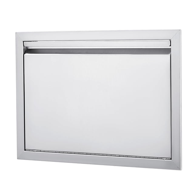 QinaQin Puerta doble de acceso para BBQ en acero inoxidable 304 cepillado, panel de uso rudo para cocina exterior, isla de parrilla o gabinete de patio