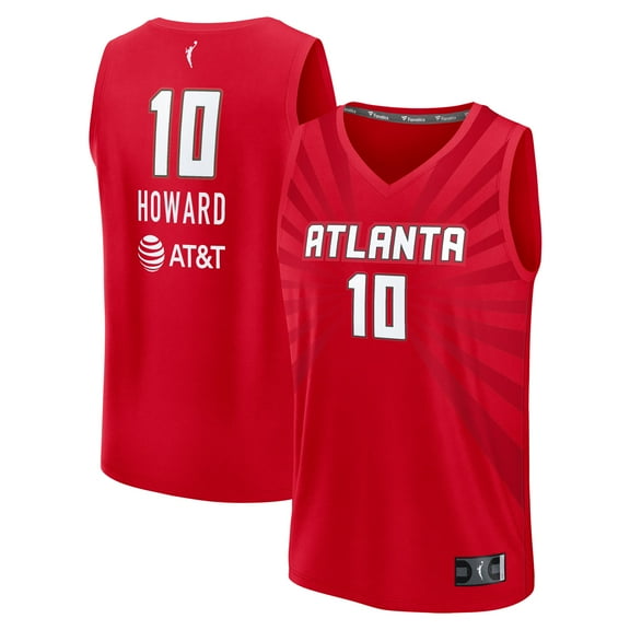 Unisex Fanatics Rhyne Howard Red Atlanta Dream Explorer Edition Fast Break Replica Jersey