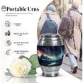 thumbnail image 3 of Aurora Miracles Over Mountain Wilderness - Compact Mini Urn For Adult Ashes - Elegant Tribute - Keepsake Memorial For Women - Urns For Human Ashes Adult - 3 Inch, Set Of 4, 3 of 5