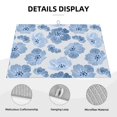 thumbnail image 4 of YFYANG Microfiber Dish Drying Mat for Kitchen, Reusable Vintage Blue Watercolor Flower Large Dish Mat, 18" x 24", 4 of 9