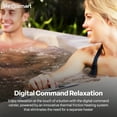 thumbnail image 4 of LifeSmart 4-Person 13-Jet Plug & Play Square Hot Tub with Thermal Cover, Sand, 4 of 12