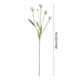 thumbnail image 3 of Artificial Flowers 19.3 Inch Long Stems Fake Silk Flowers for Home Decor Wedding Centerpieces Bouquet Vase Fillers Party Office Garden Decoration Single Pack, 3 of 5