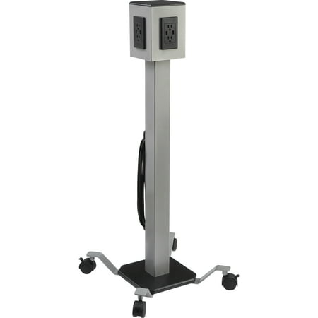 UPC: 0035255340007 | Lorell LLR34000 Mobile Power Tower 1 Each Gray