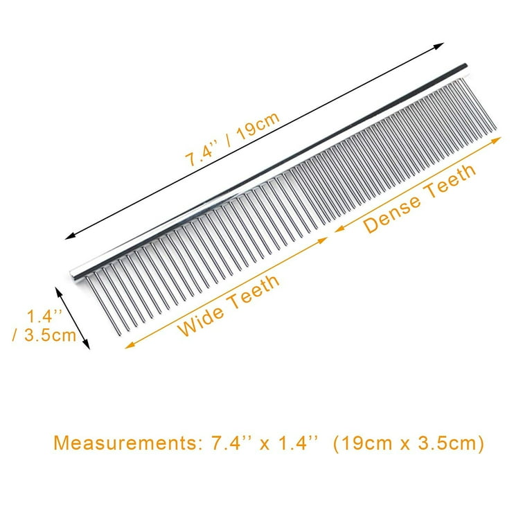 Dog Combs Cat Combs 3 Pack Pet Combs Stainless Steel Metal Comb