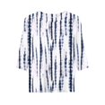 thumbnail image 5 of Domzest Half Sleeve Tops for Women Loose Fit Boho Floral Print Shirt Lightweight Crew Neck Summer Fall Basic Blouse White XL, 5 of 6