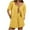 Yellow, variant on LYXSSBYX Two Piece Sets for Women Summer Women's Fashion Two Piece Solid Color Cotton and Linen Loose Casual Suit