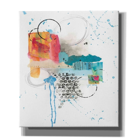 Epic Graffiti 'Abstract Skyline I' by Courtney Prahl, Canvas Wall Art, 26"x30"